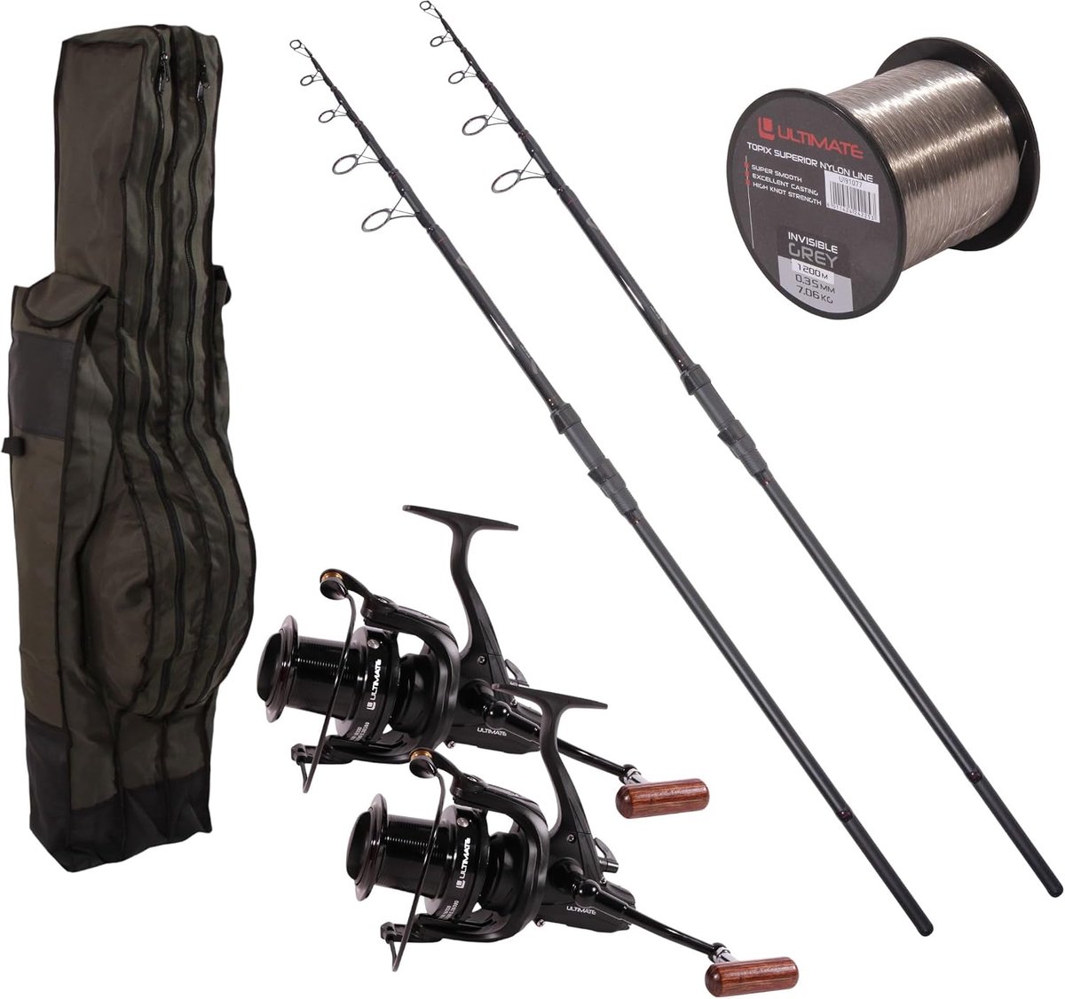 Ultimate Adventure Telescopic Carp Combo 12ft (3lbs) - Carp Set - ShopVlot