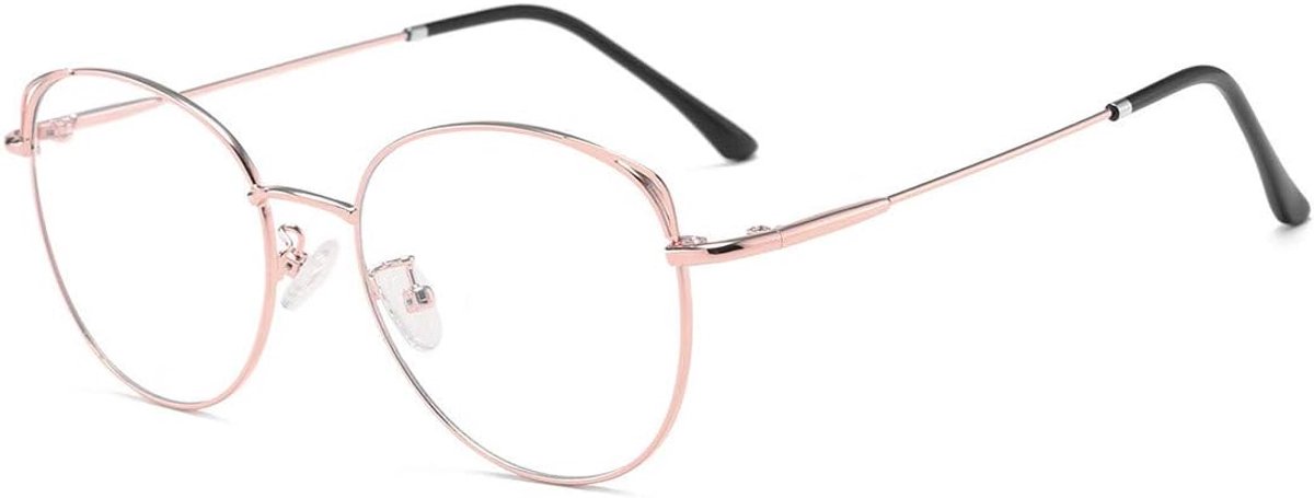Blue Light Filter Glasses Anti-Blue Light Computer Glasses Eyes Cat Glasses Metal Frame PC Gaming Filter Blue Light UV - ShopVlot