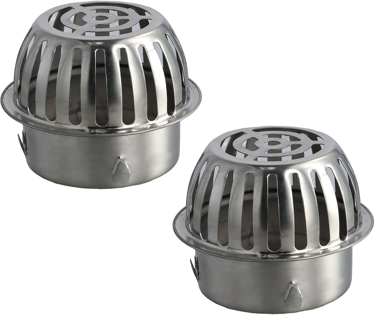 Roestvrij stalen dakgootbescherming, 2 stuks, 100 mm, valpijpbescherming, efficiënte dakgootbescherming, universele - ShopVlot