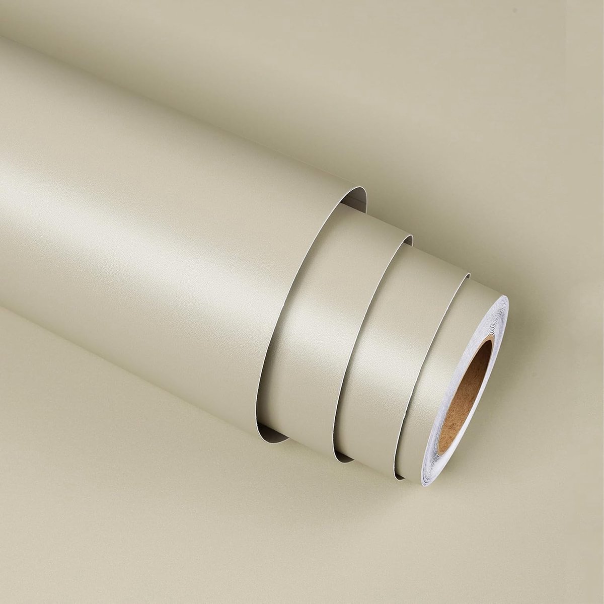 Stickyart Self-Adhesive Wallpaper Beige 30 cm x 400 cm Furniture Adhesive Film Self-Adhesive Covering Waterproof - ShopVlot