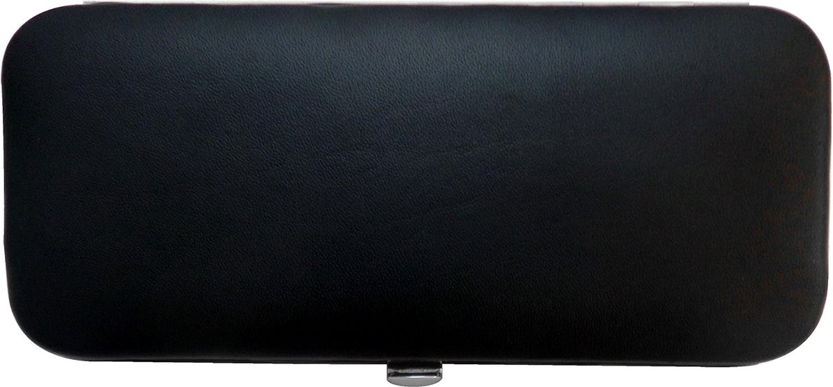 Tenartis 325 5-Piece Genuine Leather Manicure Case - Black Nappa - ShopVlot