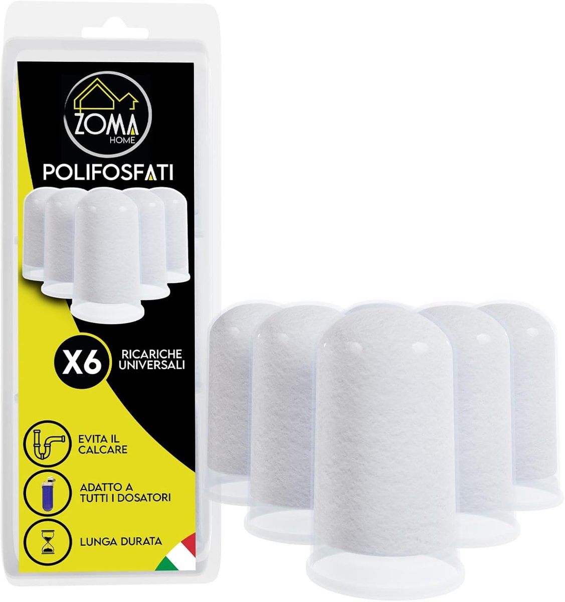 ZOMA Home Polyphosphate for Refill Kettle, Anti-Limescale Filter for Kettles, Long Life, Protects Boilers and - ShopVlot