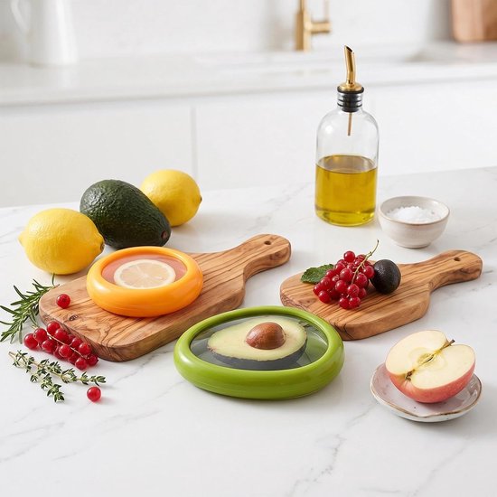 4 Stuks Fruit en Groentebesparers, Herbruikbare Fruitopbergdoos - ShopVlot — afbeelding 4