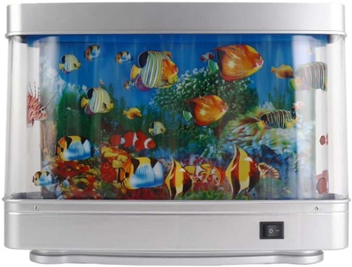 LED Aquarium Lamp,More Dynamic Virtueller Ozean,Delfin,KüNstliche Tropical Landschaft,Night Light,Niedliche - ShopVlot