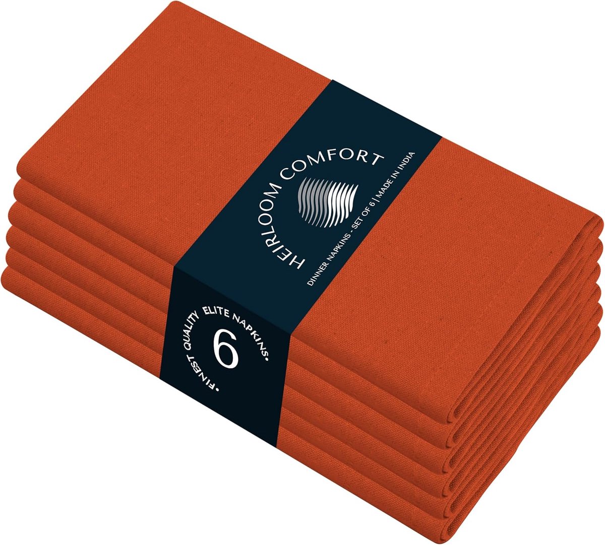 Servetten set van 6 - 100% katoen - 43 x 43 cm - zacht en absorberend - ideaal voor evenementen - ShopVlot