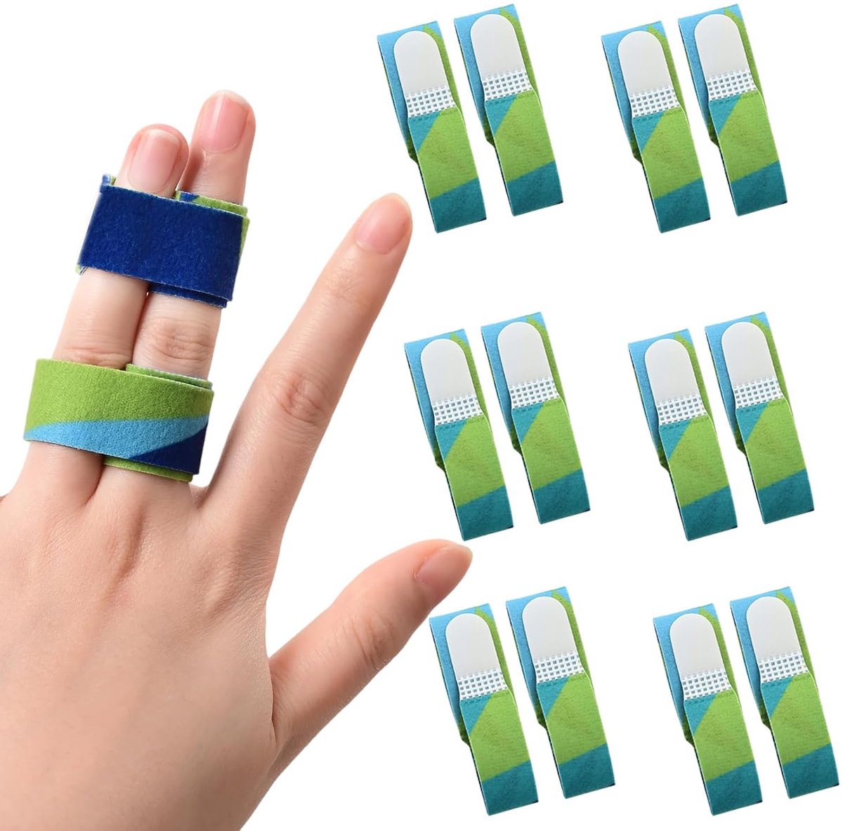 Vingerbandage 12 x - Verstelbare vingerbescherming - Voor kleine vingers - Comfortabele ondersteuning - ShopVlot