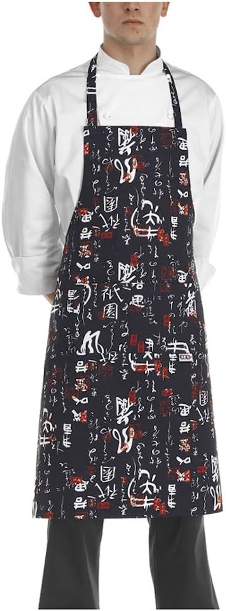 Slabschort unisex - één maat - zwart - ideaal voor koken en bakken - ShopVlot