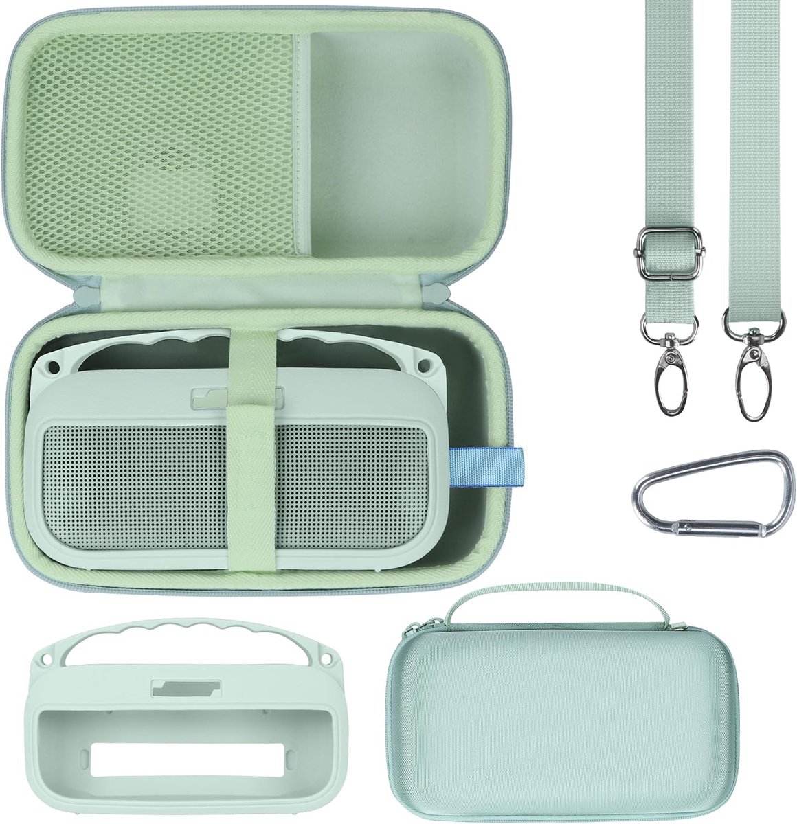 Lebakort Hard Case and Silicone Cover Combo Compatible with Bose SoundLink Flex (2nd Generation) Bluetooth Portable - ShopVlot