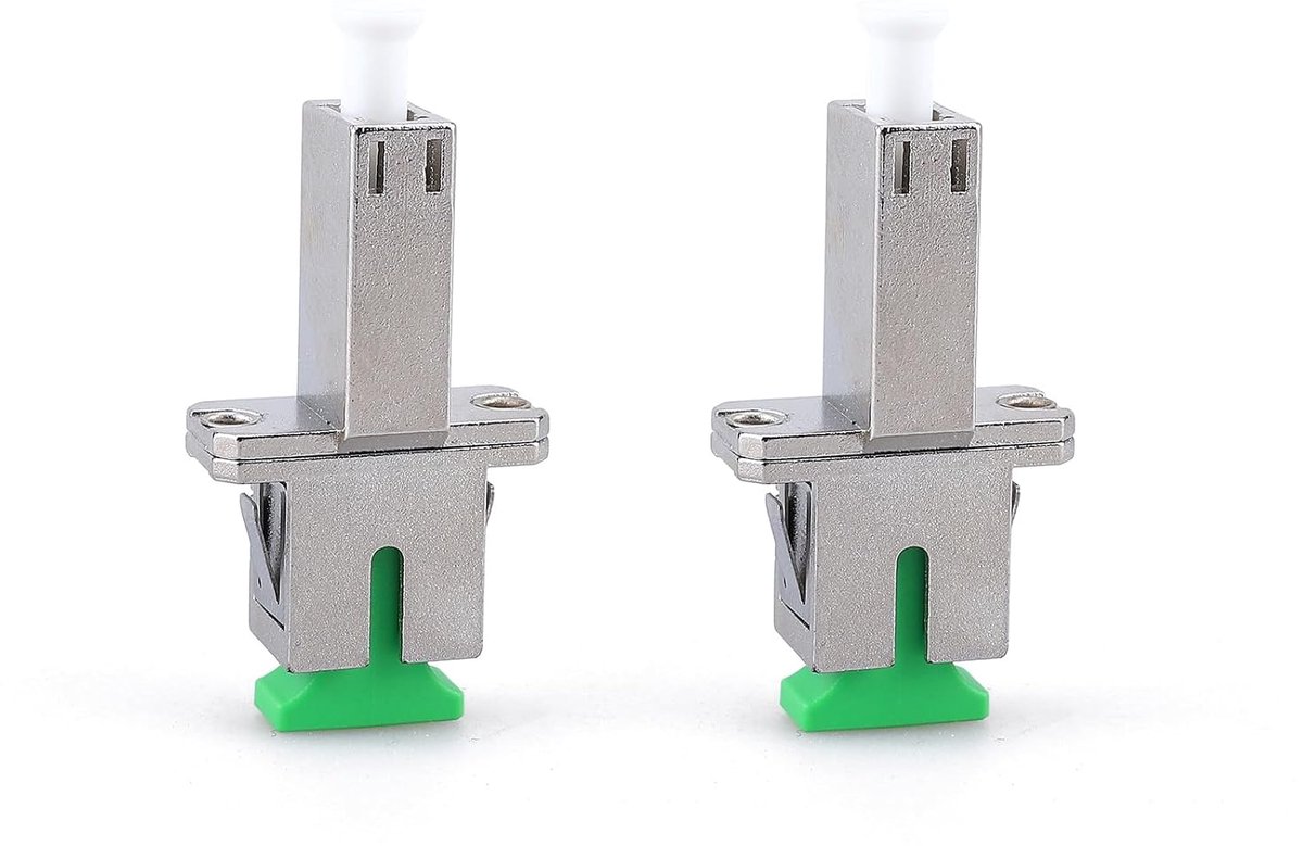 2pcs Fiber Optic Adapters, SC/APC Bus to LC/APC Plug Singlemode, Lc to SC Adapter, for Durable and Fast Fiber Optic - ShopVlot
