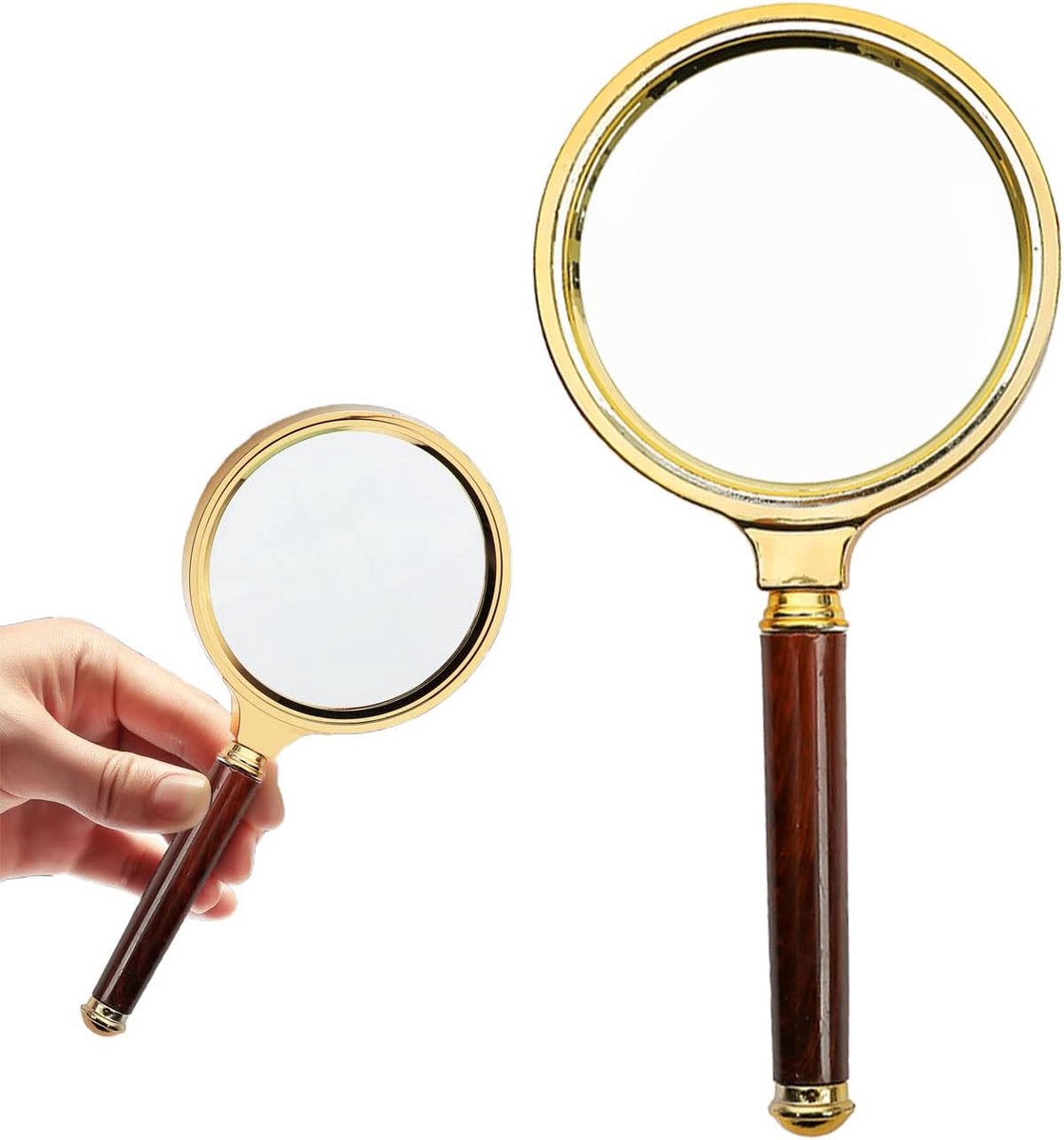VIKSAUN 10x Magnifier, 80mm Shatterproof Magnifier with HD Zoom, Lightweight and Portable Reading Magnifier for Books - ShopVlot