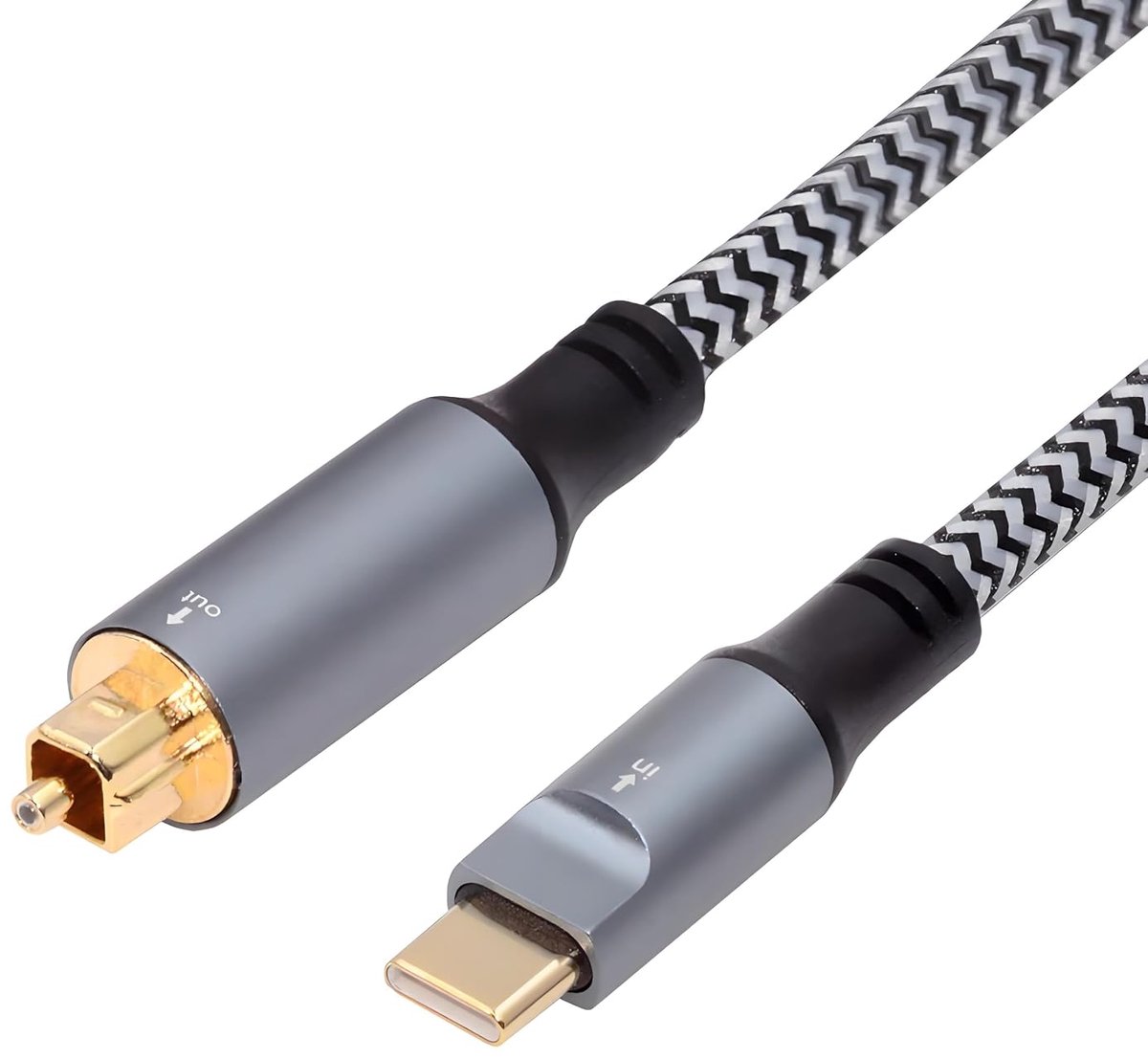 Type-C to SPDIF Toslink Optical Audio Cable Opt Male USB-C to Digital Optical Fiber Audio Interface Male Adapter Wire - ShopVlot