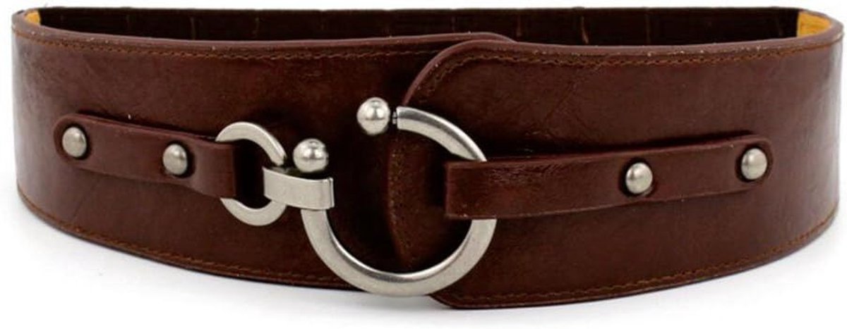 Elastic belt, ladies, jacket, dress, belt, stretch, corset, Coffee - ShopVlot