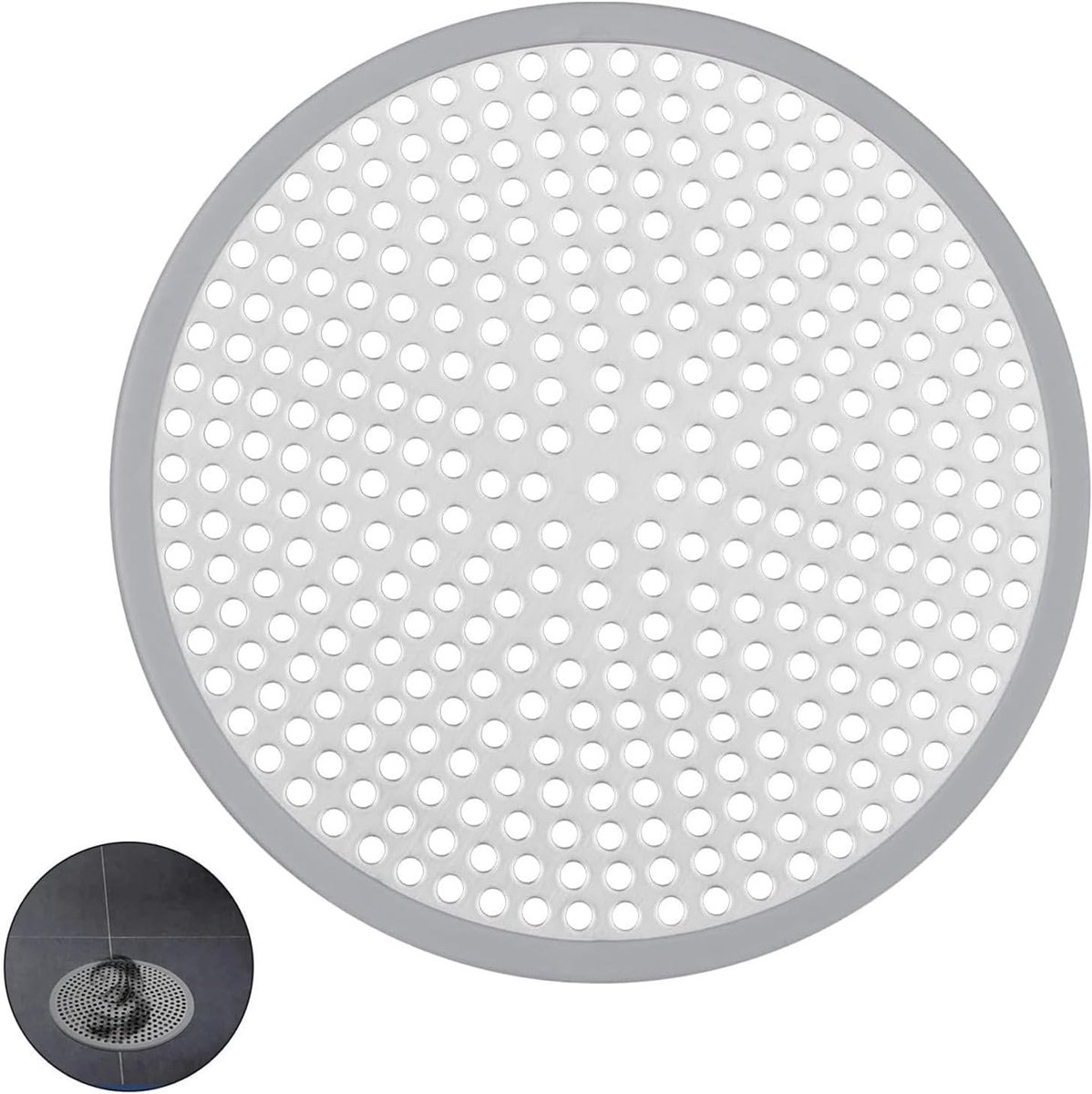 Douche haarfilter 120 mm - roestvrij staal 304 - anti-verstopping - voorkomt verstoppingen in badkamer - ShopVlot