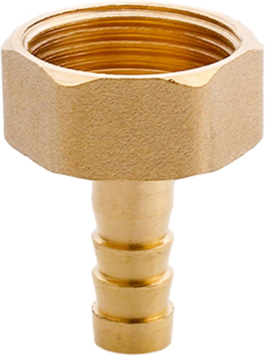 Hose holder fitting 3/4 inch - vrouwelijke draad - messing - lekvrije verbinding voor lucht en water - ShopVlot