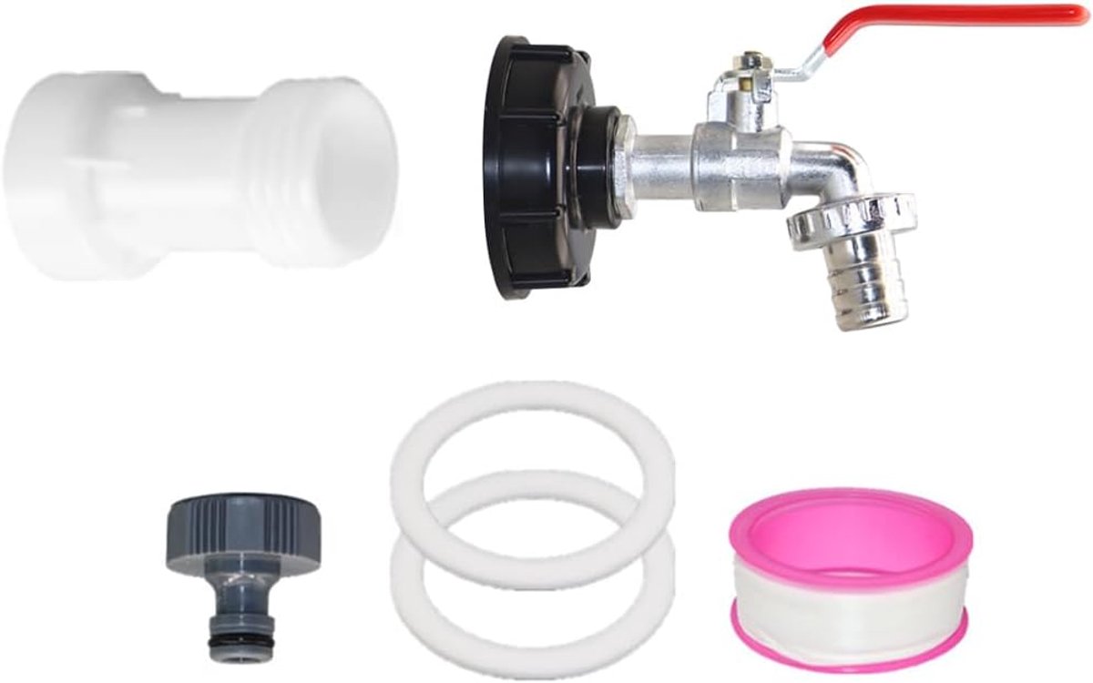 IBC container accessoires - kraan voor tank 1000 liter - 3/4 inch adapter - eenvoudig te vervangen - ShopVlot