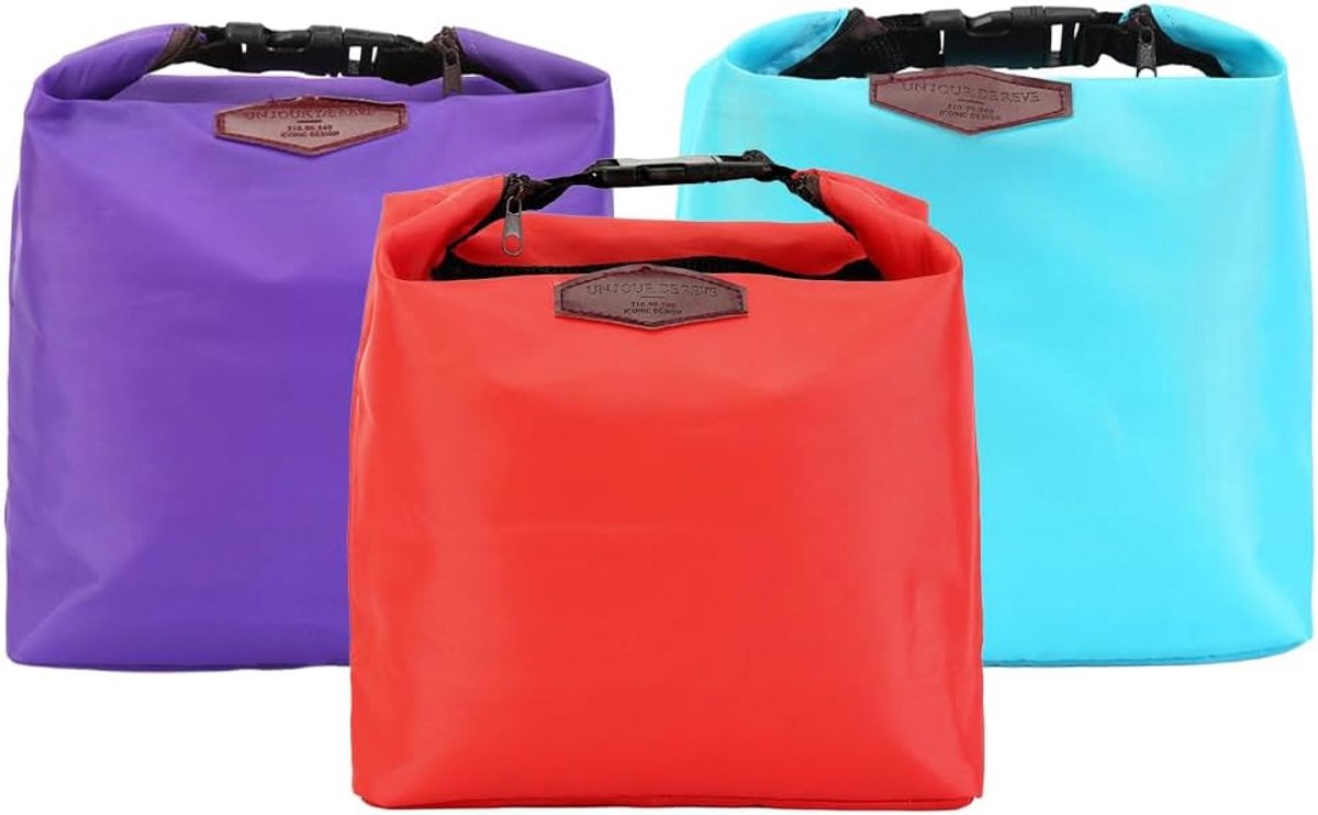 Koeltas 3-delig - Vouwbare insulated lunchtas - Waterdicht - Ideaal voor werk en picknick - ShopVlot