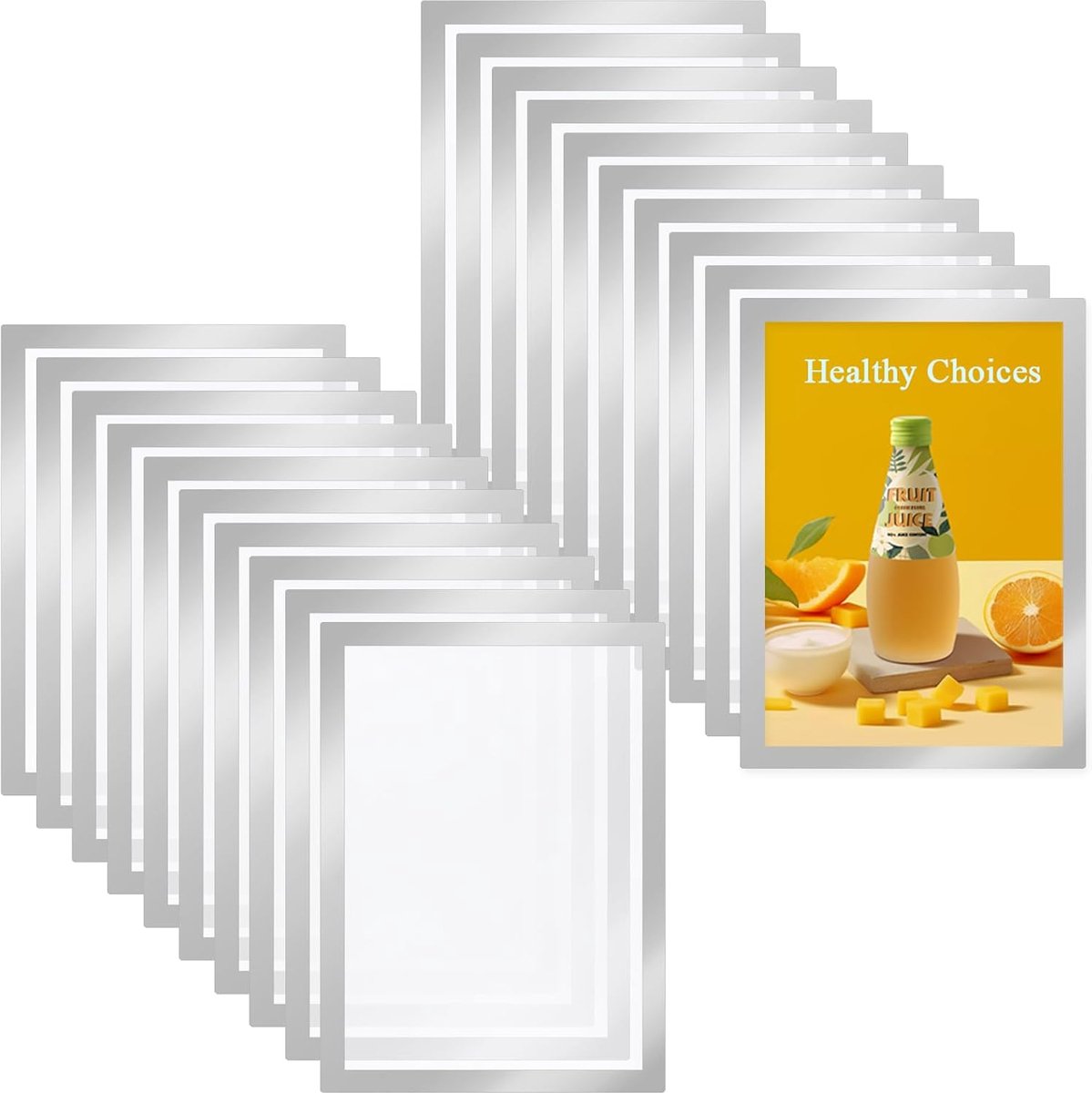 A4 fotolijsten 20 stuks - zelfklevend - magnetische sluiting - ideaal voor wanddecoratie - ShopVlot