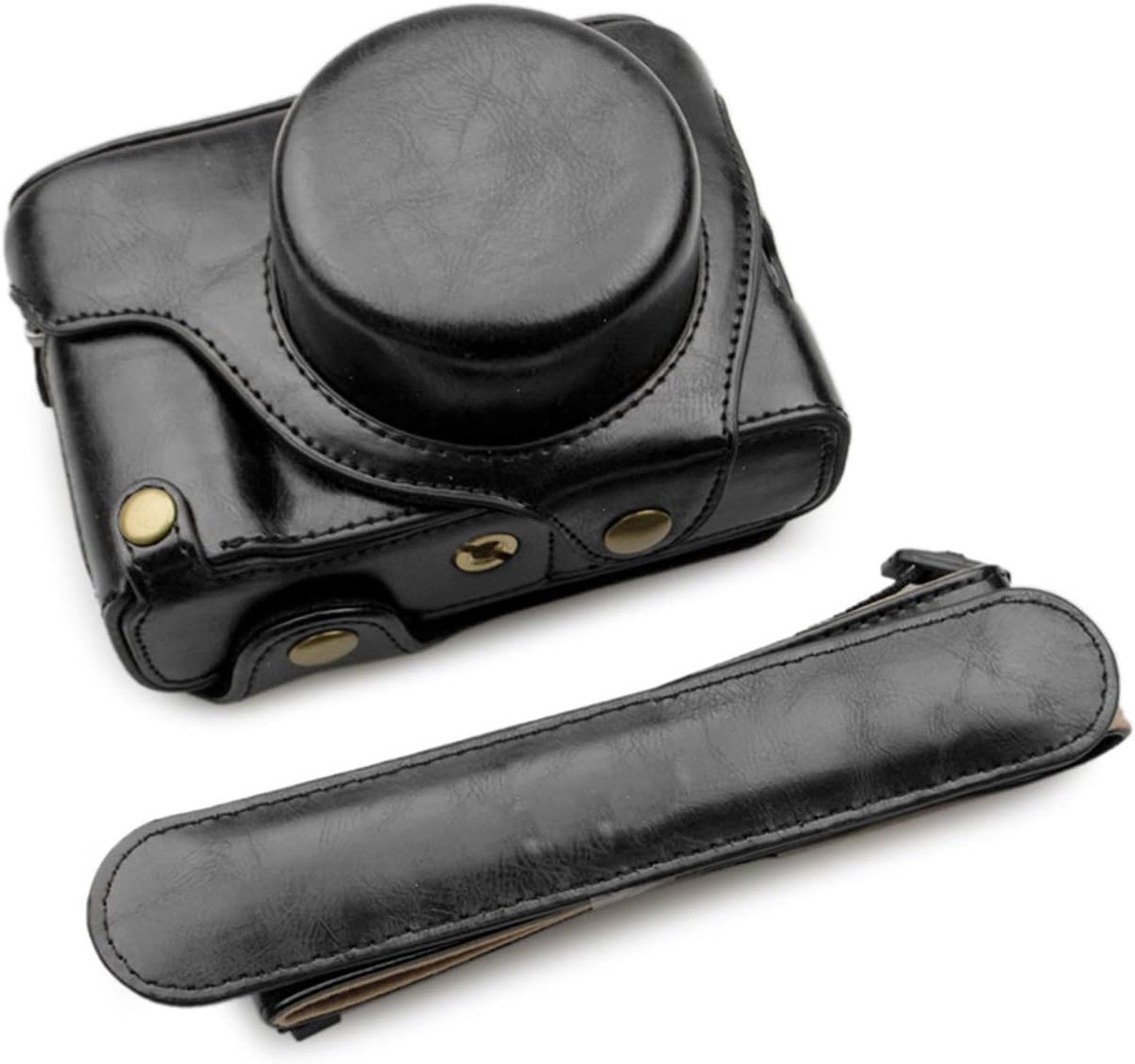 Camera case voor Fuji x100v - PU leer - met verstelbare schouderband - optimale bescherming - ShopVlot