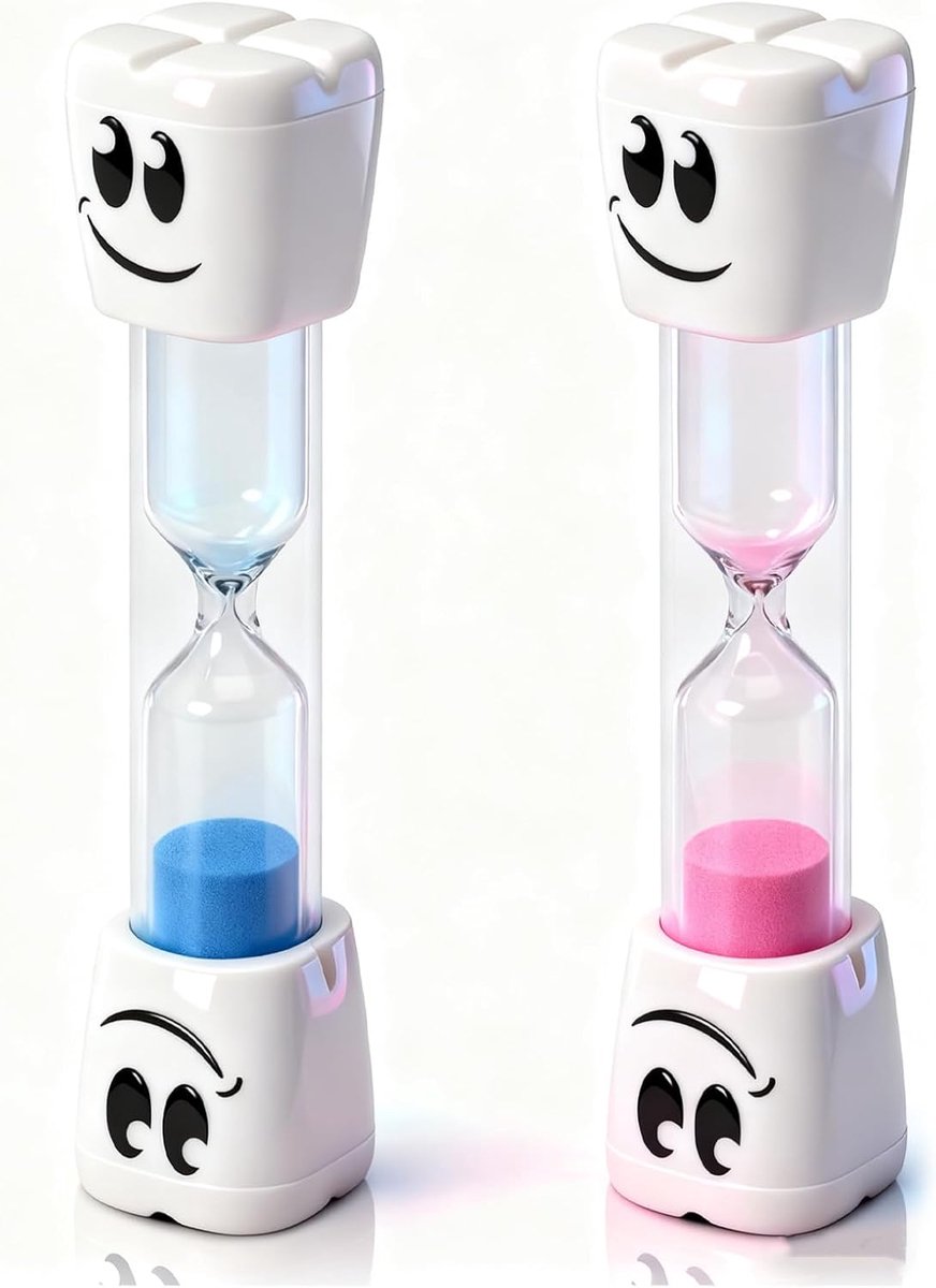 Zandloper voor kinderen - 2 minuten timer - kleurrijke zandloper - perfect voor tandenpoetsen - ShopVlot