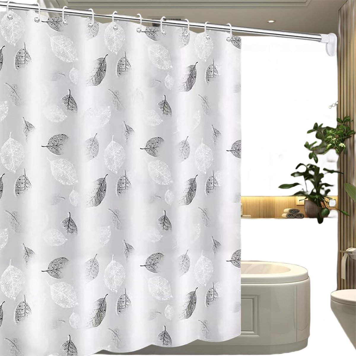 Douchegordijn 150 x 200 cm - Antibacterieel - Waterdicht - Sneldrogend - ShopVlot