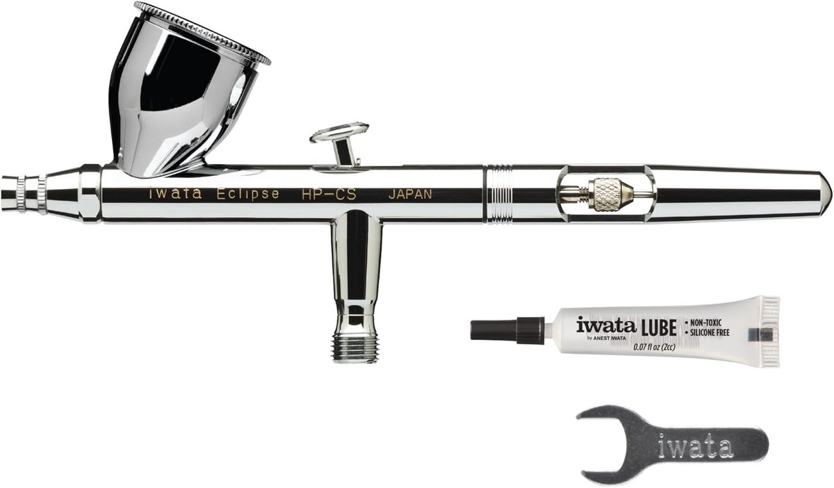 Airbrush 0.35mm - zelfcentrerende nozzle - 10ml rolbekers - voor gedetailleerd spuiten - ShopVlot