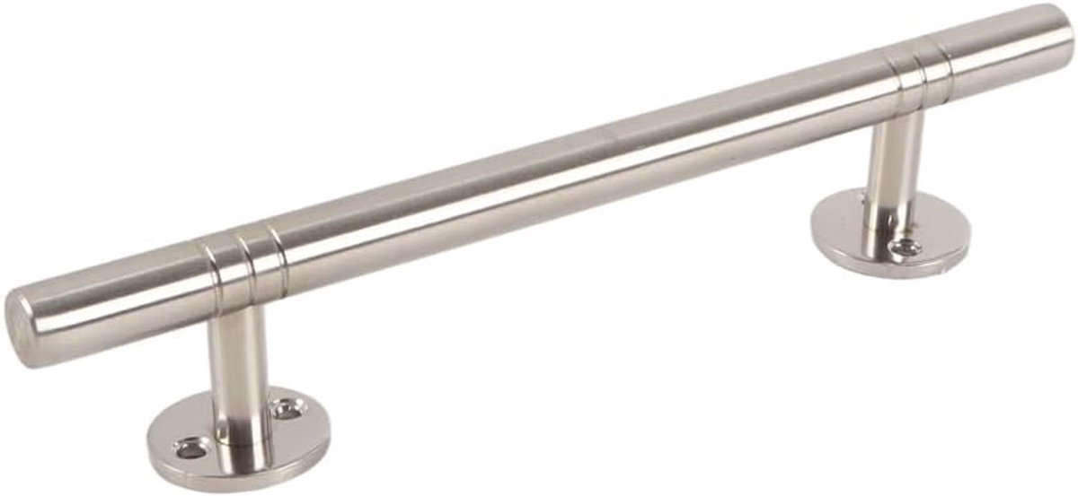 Kastgrepen 130 mm - roestvrij staal - zilverkleurig - comfortabele grip voor lades - ShopVlot