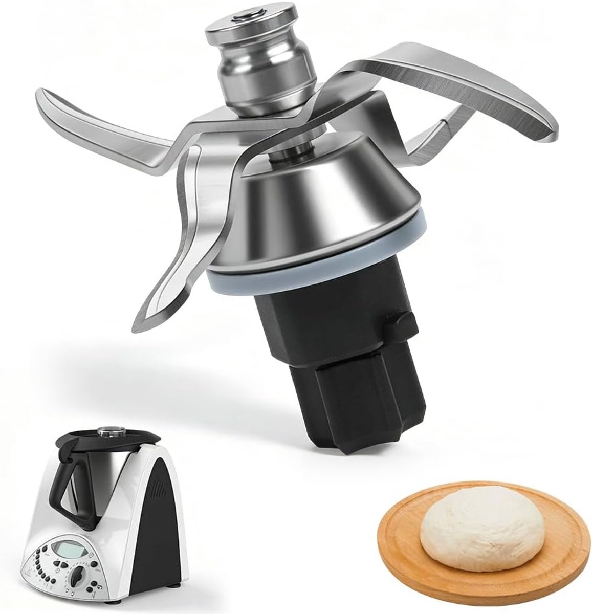 Messen voor Thermomix TM31 - HOVCEH mes met afdichtingen - RVS - ideaal voor snel en efficiënt bereiden - ShopVlot