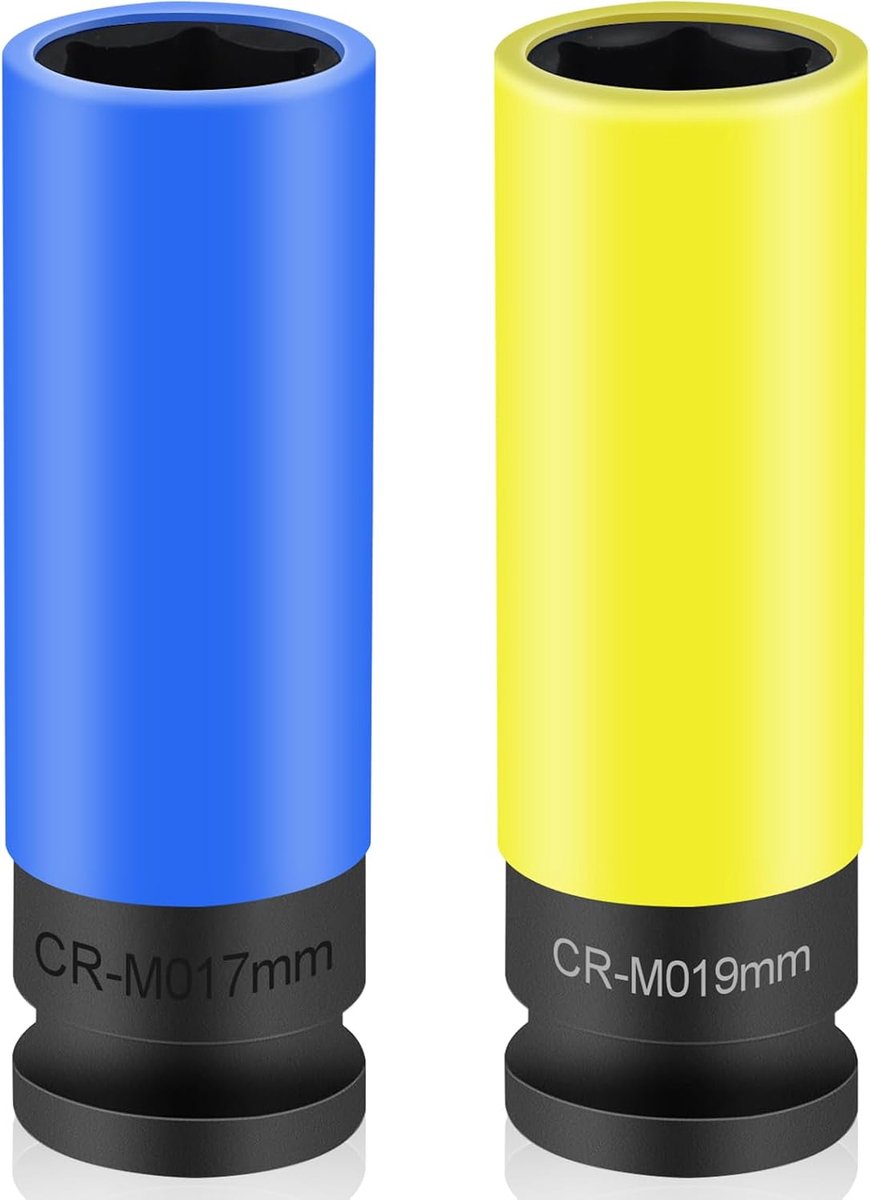 Impact socket set 17mm - aluminium - krachtige kwaliteit - ideaal voor impact sleutel - ShopVlot