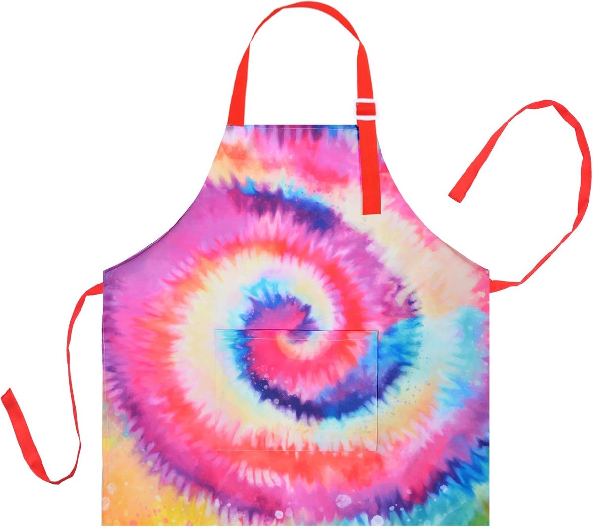 Kids Apron for Girls Boys, Adjustable Kitchen Cooking Painting Unicorn Dinosaur Aprons with Pocket - ShopVlot