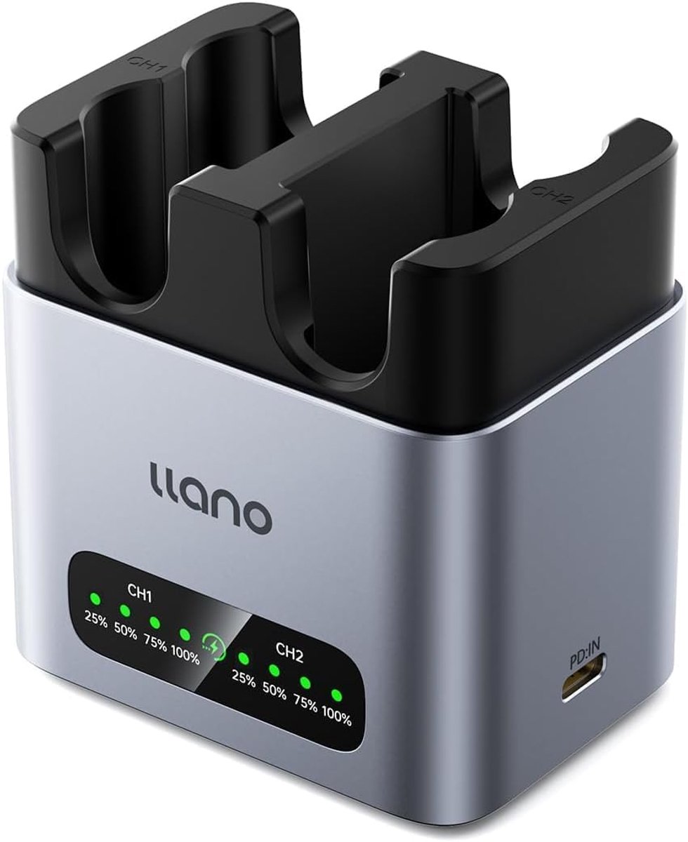 llano 20W Fast Charger NP-W235 for Camera Batteries,Compatible with Fujifilm GFX100RF, X-T5, X-T4, X-T50, VG-XT4 - ShopVlot