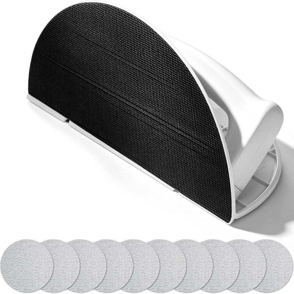 23 cm droogbouwhoekslijper, halfronde klittenband-handschuurmachine met 10 slijpschijven, korrel 120/180/240, voor - ShopVlot
