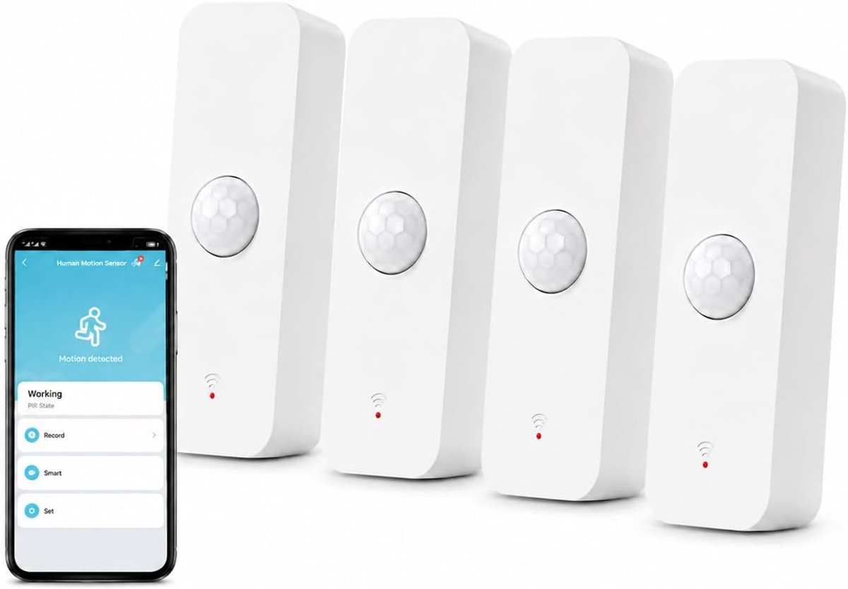 Tuya PIR WiFi Motion Sensor, Smart Motion Detector for Home Safety, Wireless Motion Sensor with Remote Monitoring App - ShopVlot