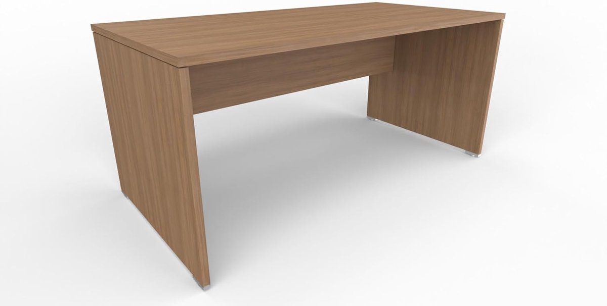 FBasic Desk office made of wood - walnut - 120 x 80 x 74 cm - ShopVlot