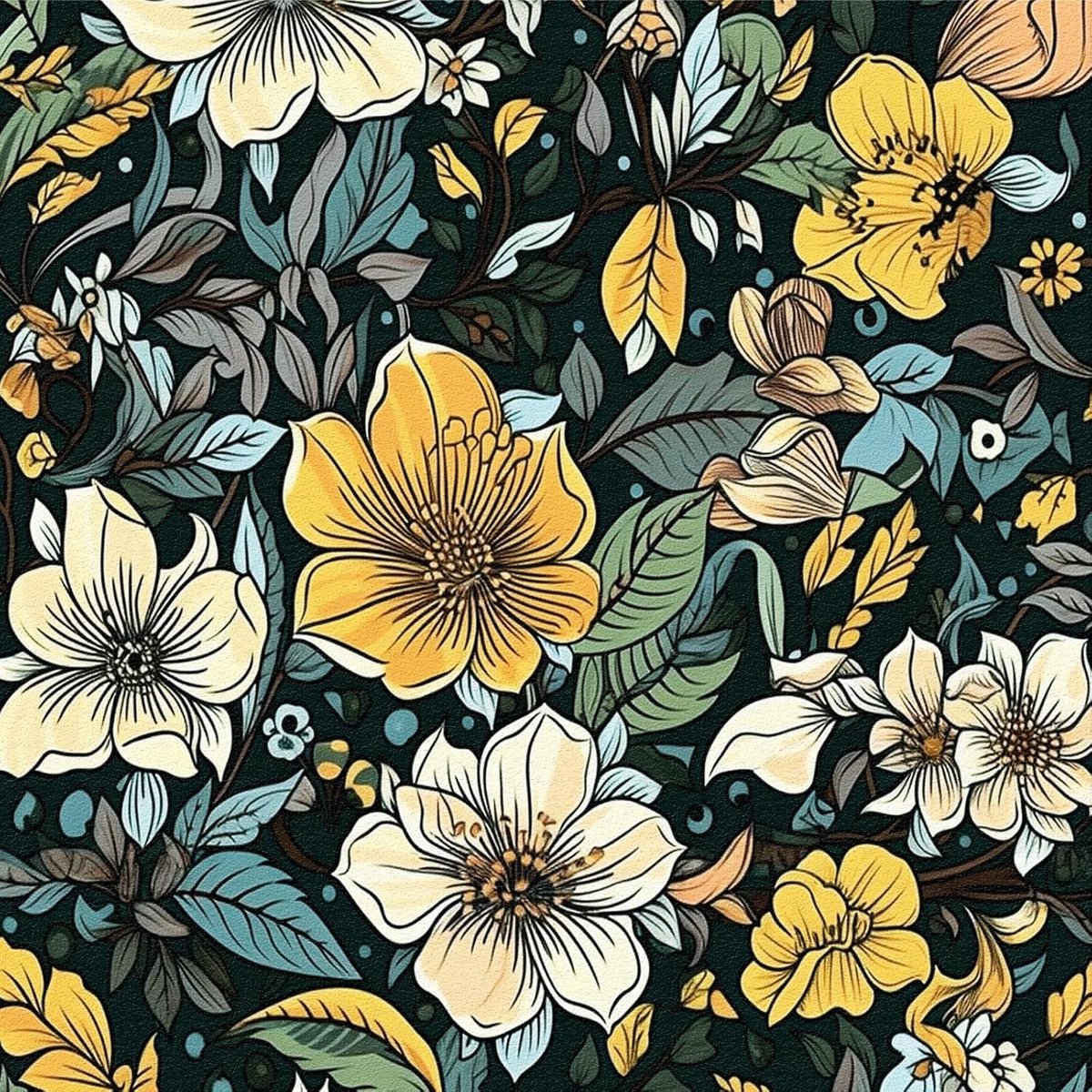 Kleurrijk bloemen zelfklevend behang 44x300cm,Vintage boheems ontwerp,Vinyl - ShopVlot