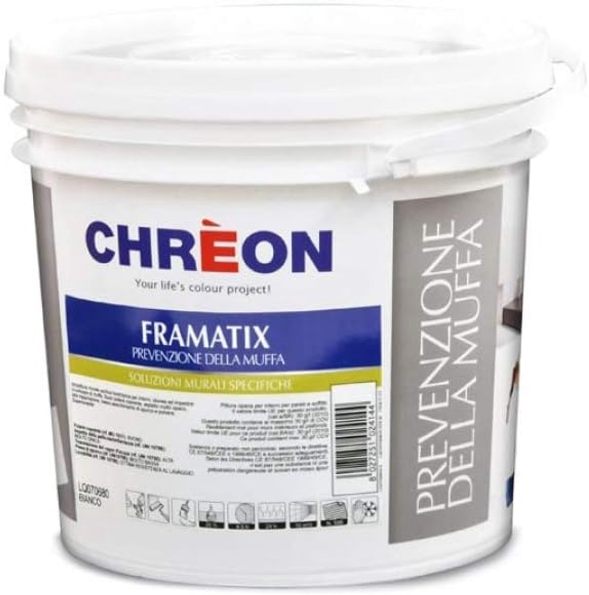 FRAMATIX prevents mould, wall paint, acrylic white, matte and washable. 10. - ShopVlot