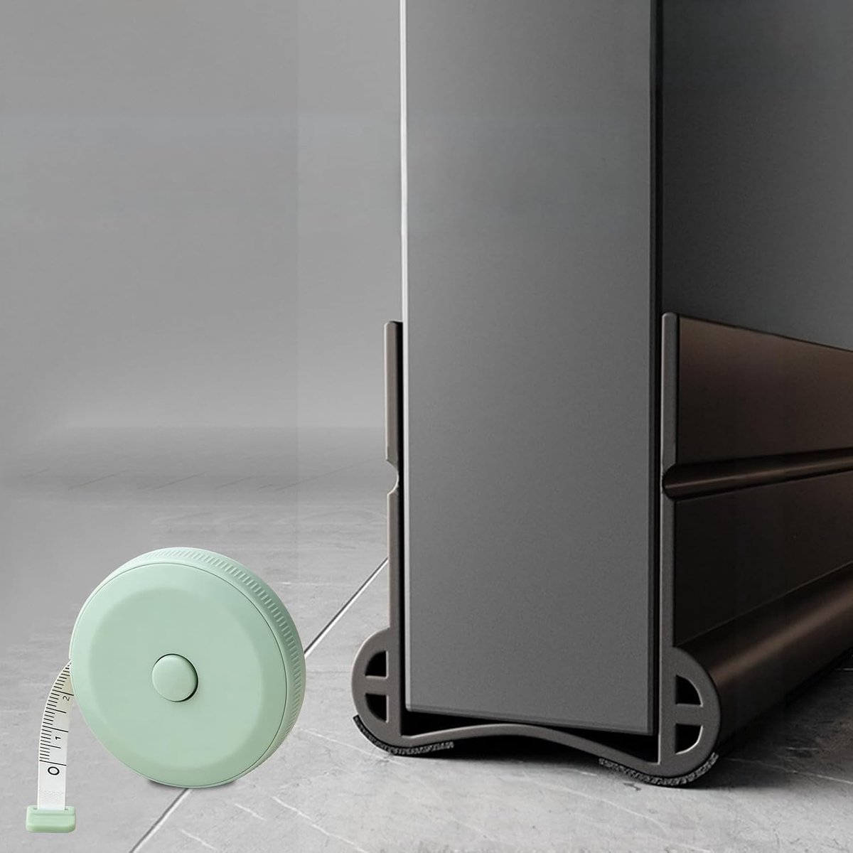 Draught stopper for doors, self-adhesive door seal made of silicone, effective protection against draughts, dust and - ShopVlot