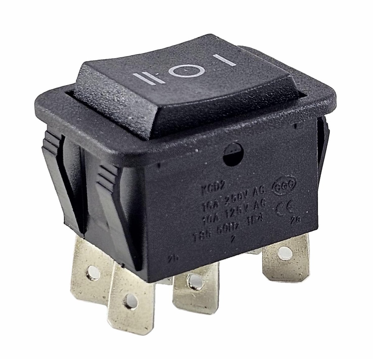 Rocker push button 6-pin ON/OFF/ON installation approx. 29x21,6mm also as replacement for lawn mowers - ShopVlot