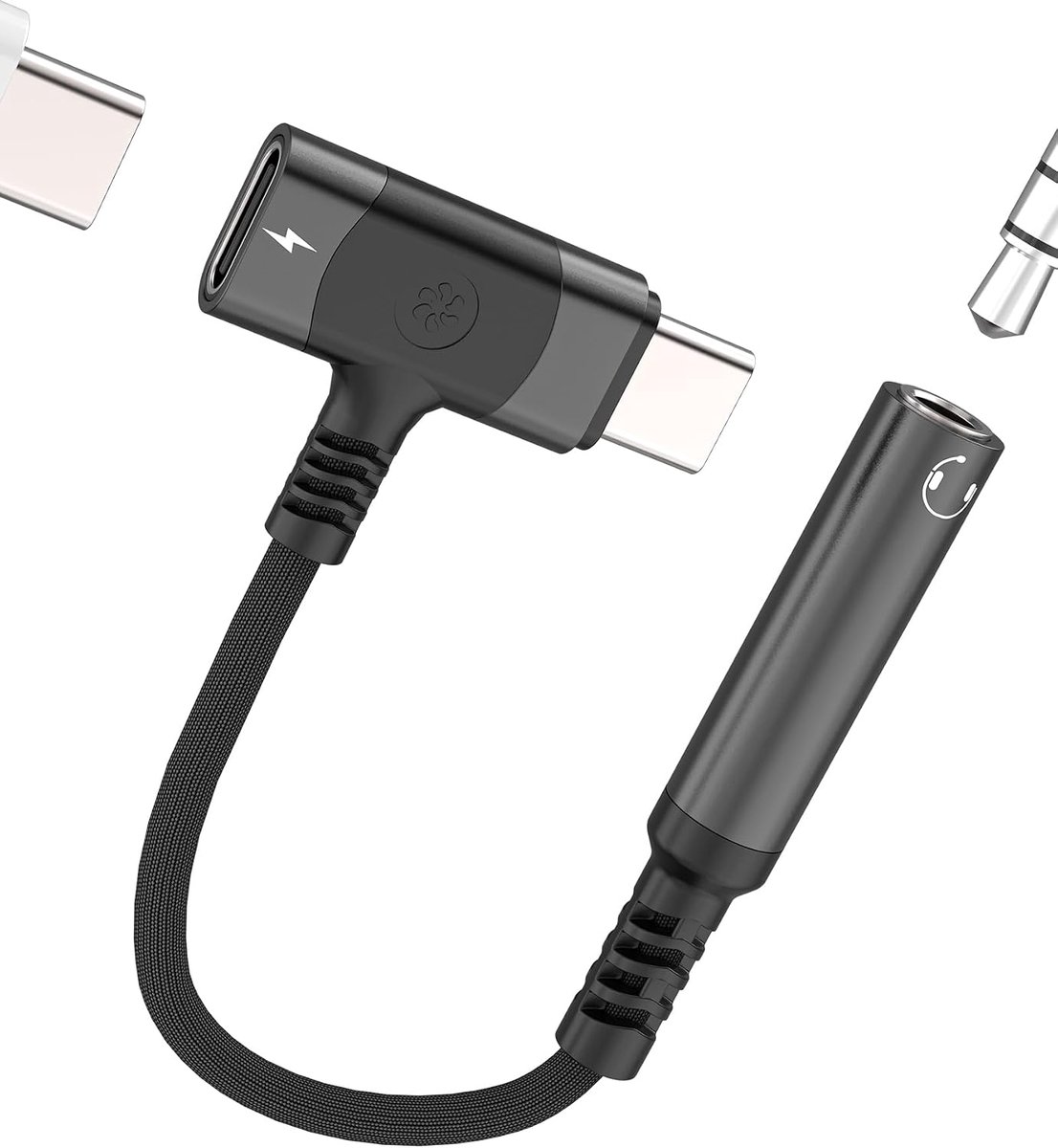 USB-C hoofdtelefoonadapter naar AUX audiokabel naar 3,5 mm voor iPhone 17 16 15 Pro Max Compatibel met Samsung Galaxy - ShopVlot