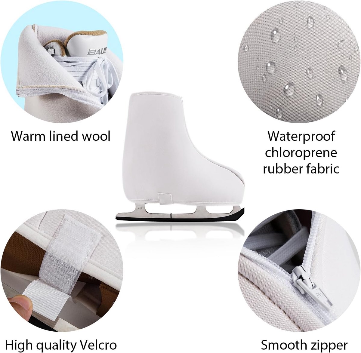 Roller Skates, Thermal Cover, Insulated Neoprene Warm Skate Covers for Skating and Figure Skating, Unisex Roller Skate - ShopVlot