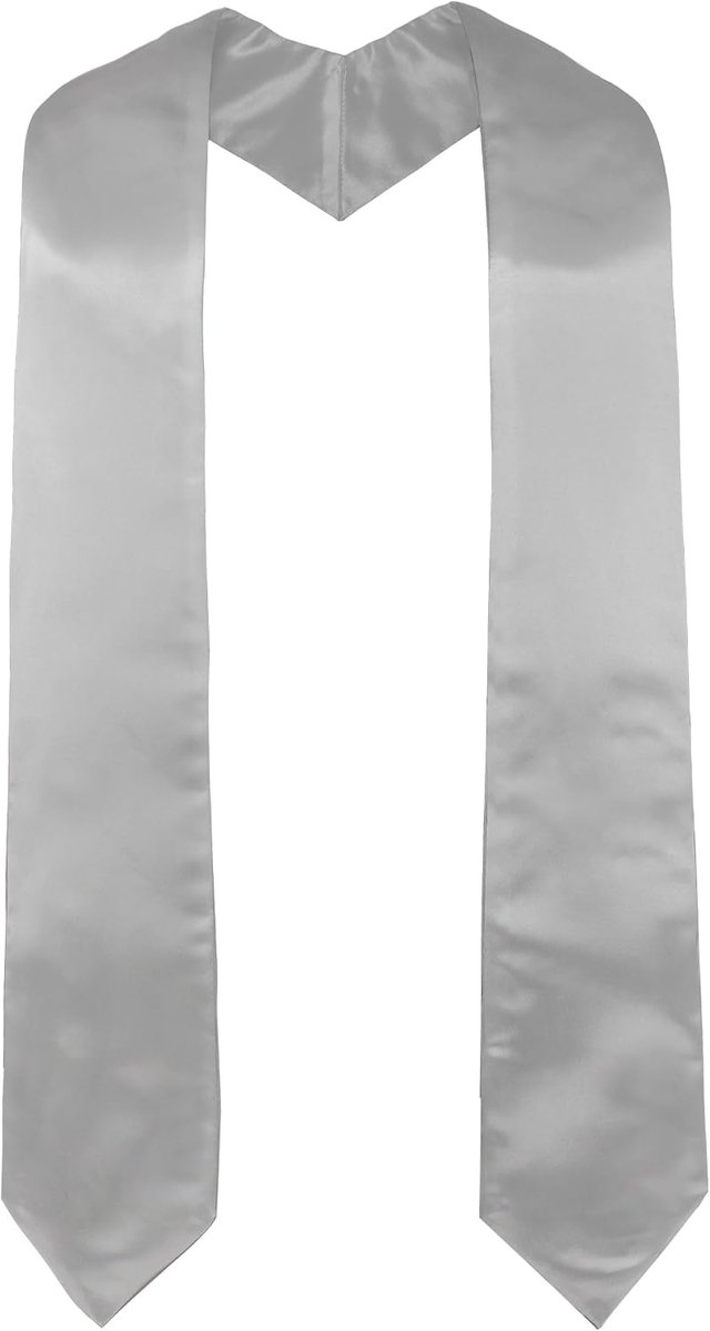 GraduatePro Graduation Stable Choral Clerics Sash for School/Church Ceremony, Silver, 72 inch, siliver - ShopVlot