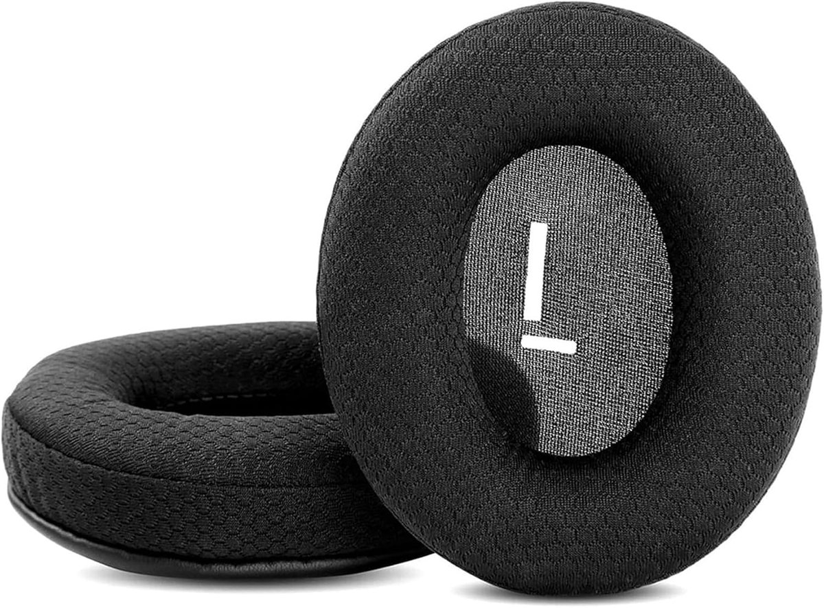 Vervangende oorkussens Compatibel met KVIDIO WH201A Bluetooth Over Ear Hoofdtelefoon(Textiel en Geheugenschuim Earpads) - ShopVlot
