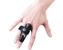 Kuangmi Finger splint, finger sleeve, prevents finger injury during sports, 1 piece (black, size XXL) - ShopVlot