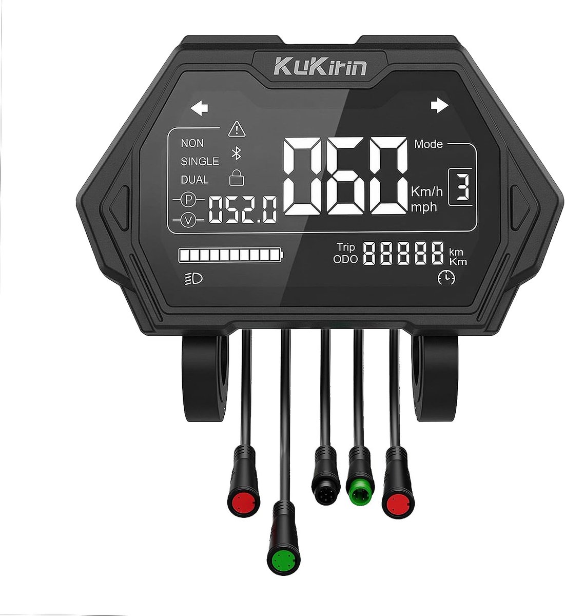 7-Pole LCD Dashboard Compatible with Kukirin G2 Master Scooter (B), Speedometer with 7-Pin Connection, Control Panel - ShopVlot