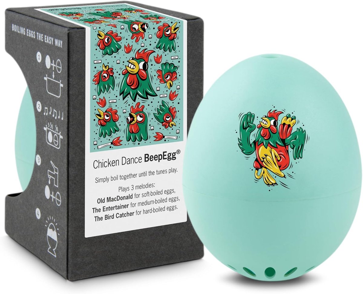 Chicken Dance Beepei - Singing Egg Timer for Cooking - Egg Cooker for 3 Degrees of Hardness - Egg Timer Funny - ShopVlot