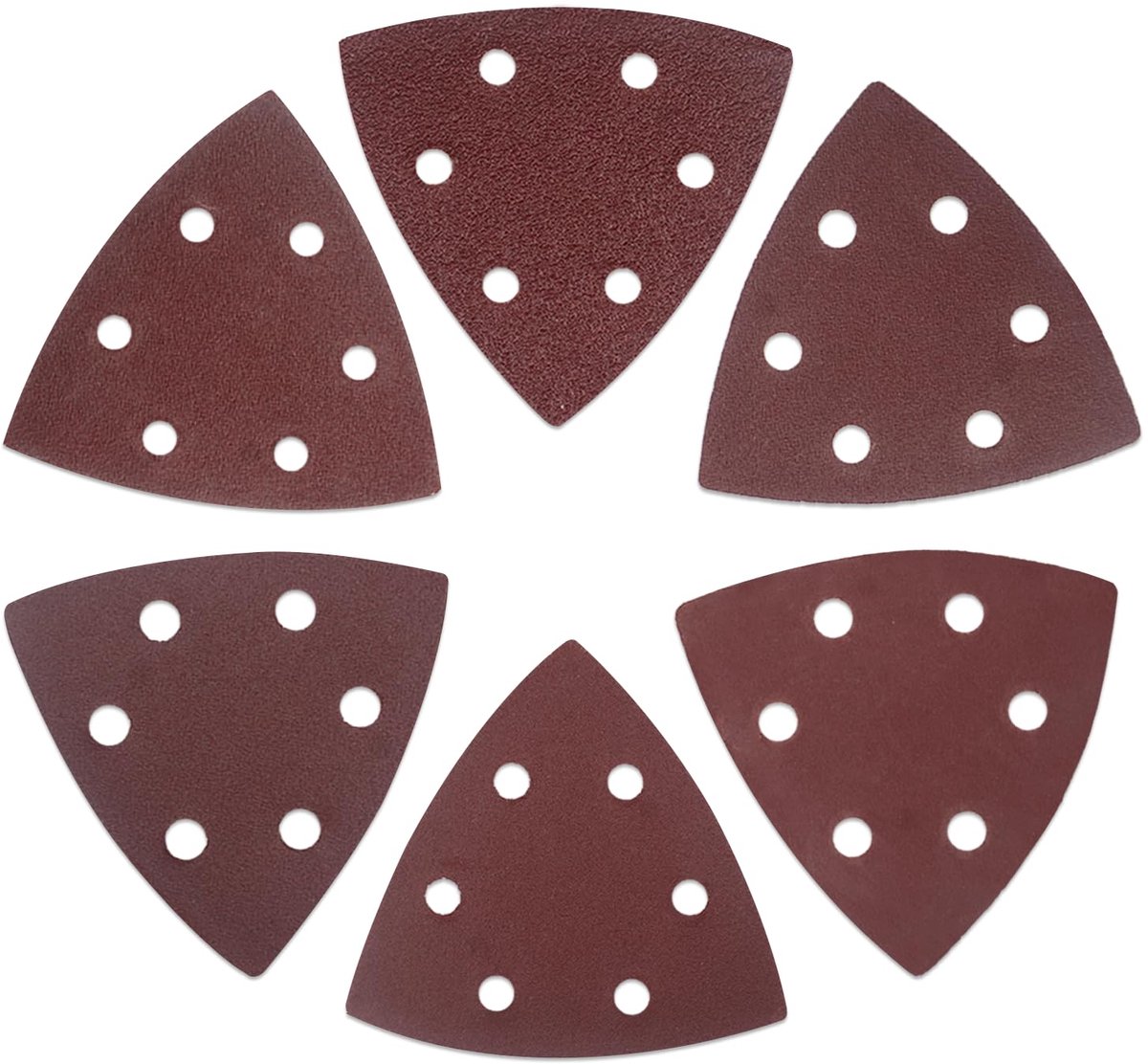 90 pieces triangular sandpaper for triangular sanders, Velcro sandpaper, mixed grit 40/80/180/240/320, for triangles - ShopVlot