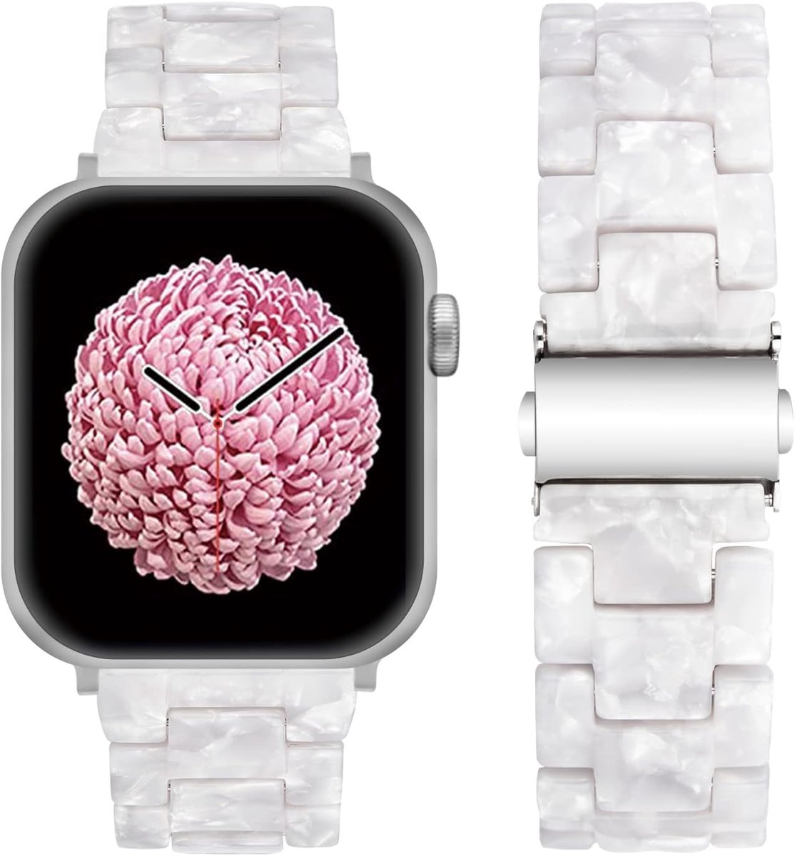 SEURE Compatible with Apple Watch Bracelet 38mm 40mm 41mm 42mm 44mm 45mm, Women Colorful Resin Replacement Bracelet - ShopVlot