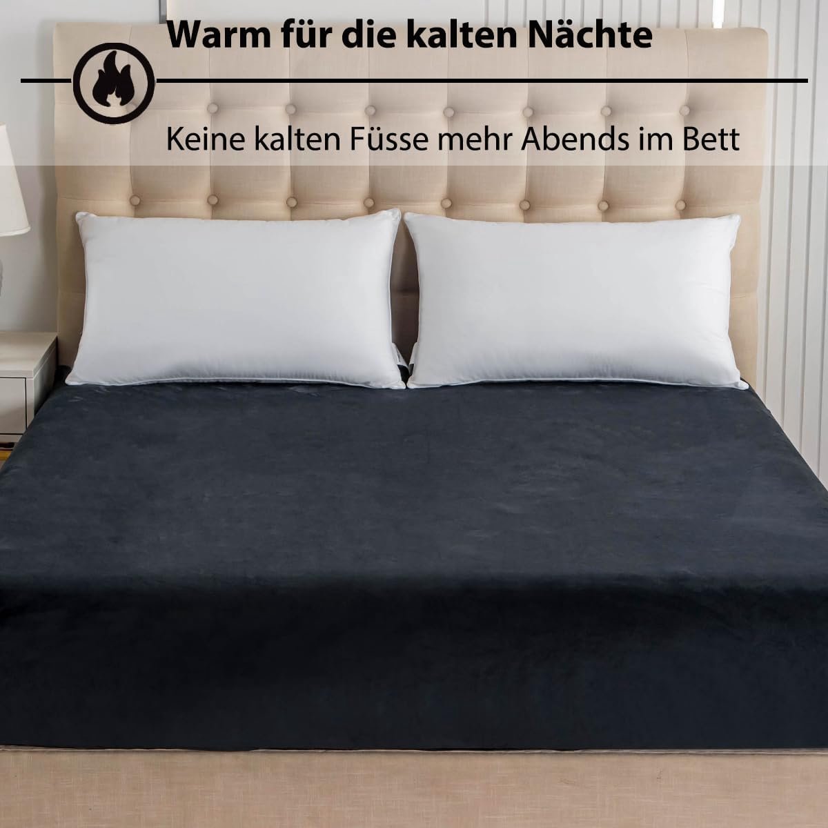 Fitted sheet 90 x 200 cm - plush fleece - cashmere touch - heerlijk warm en zacht - ShopVlot
