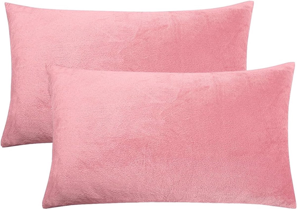 Kussenhoezen 40 x 80 cm - Fluwelen stof - Super zacht en fluffy - Decoratief voor de slaapkamer - ShopVlot