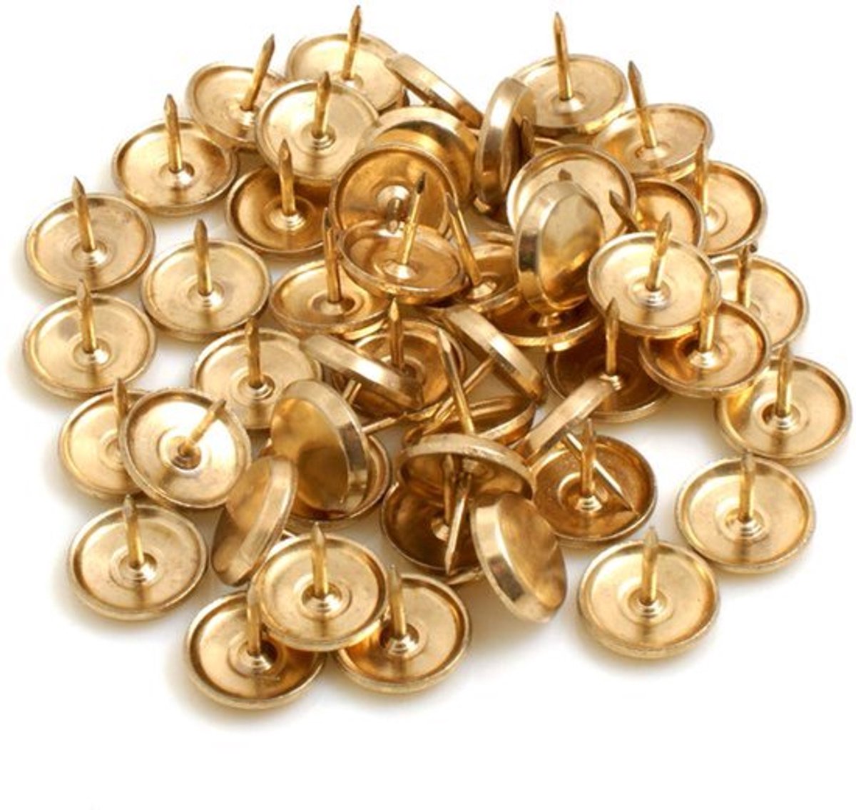 Tapijtnagels 50 Stuks - Ã˜ 18 mm - Ijzer Messing