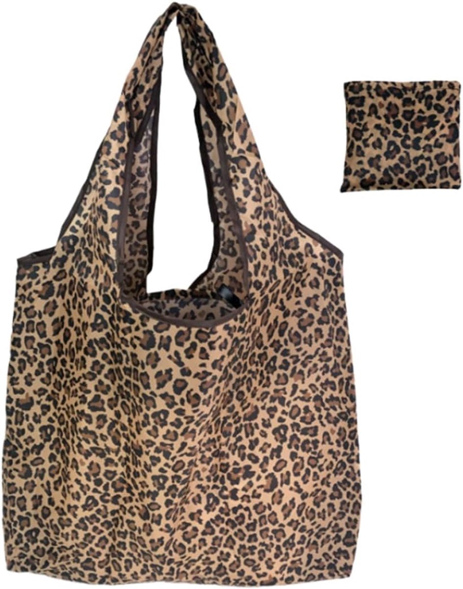 Opvouwbare boodschappentas groot - stijlvolle shopper - licht en sneldrogend - perfect voor winkelen - ShopVlot